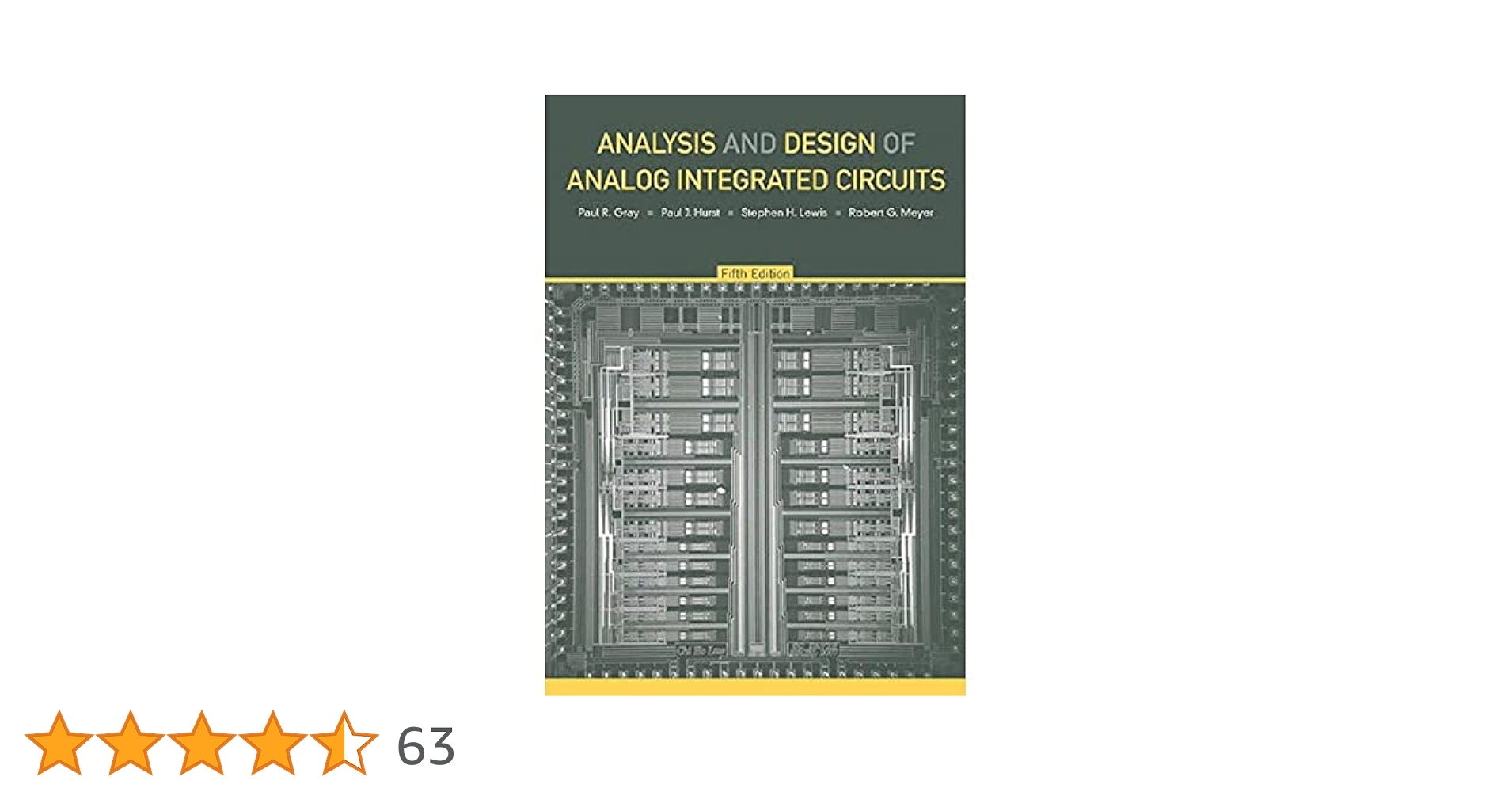 Analysis and Design of Analog Integrated Circuits: Gray